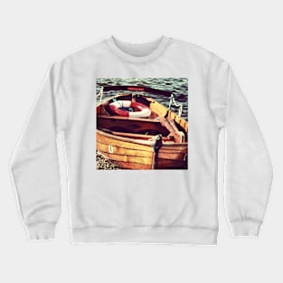 Lake District: rowing boat Crewneck Sweatshirt